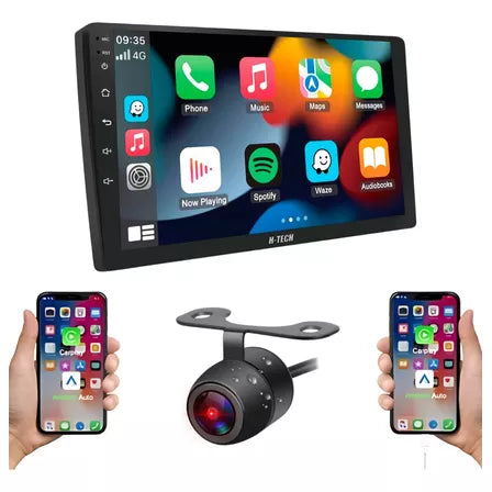Radio con Pantalla Multimidia H-tech 9'' Ht-9210ca Carplay Android 2/32 Gb Wifi Espelhamento